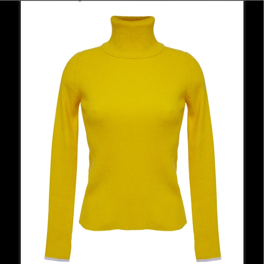 brand new yellow cashmere/wool sweater